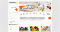 Desktop Screenshot of annahospital.de