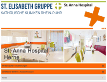 Tablet Screenshot of annahospital.de
